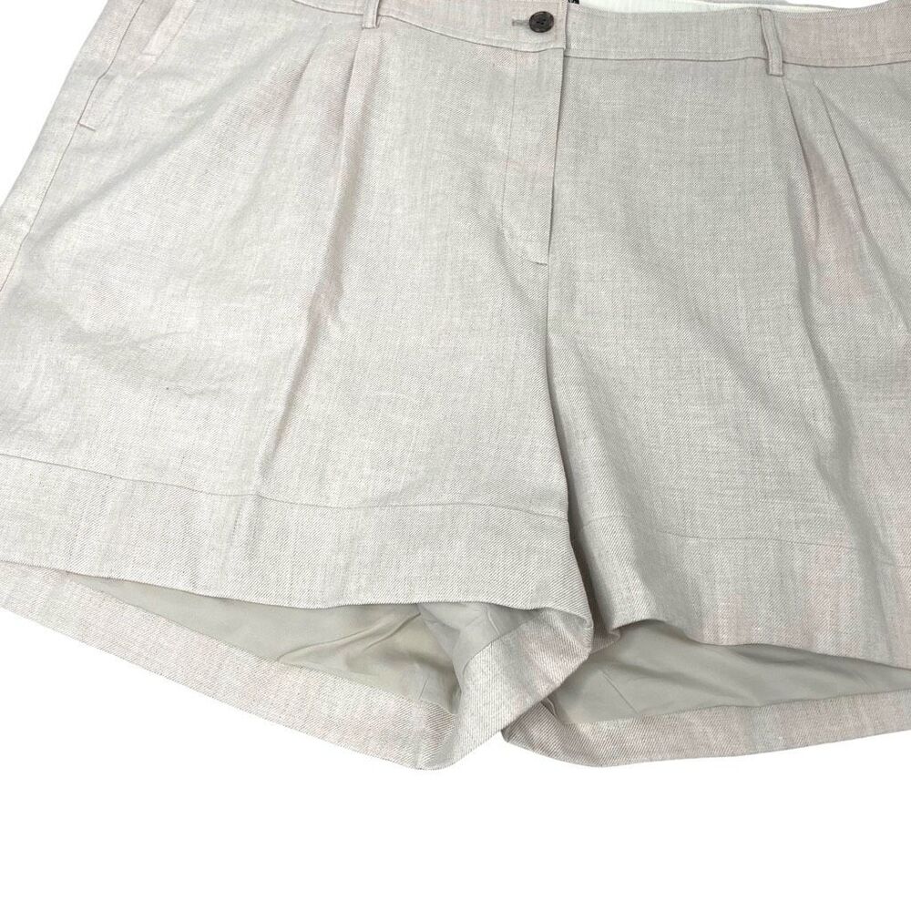 NEW J. Crew Remi‎ short in stretch linen blend Size 24 oatmeal neutral - Picture 7 of 9